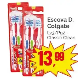 Supermercados Rena Escova D. Colgate Lv3/Pg2 - Classic Clean oferta