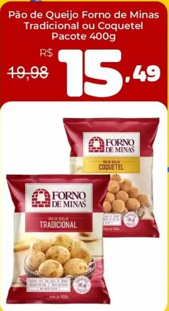 Pão de Queijo Forno de Minas Tradicional ou Coquetel