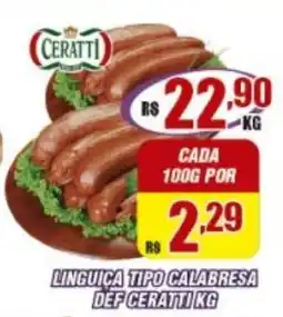 Violeta Supermercados Linguiça tipo calabresa def ceratti oferta