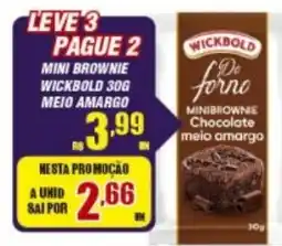 Violeta Supermercados Mini brownie wickbold 30g meio amargo oferta
