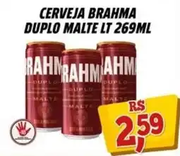 Zattão Supermercado Cerveja brahma duplo malte lt oferta