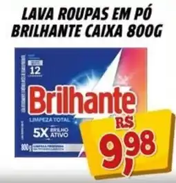 Zattão Supermercado Lava roupas em pó brilhante caixa 800g oferta