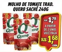 Zattão Supermercado molho de tomate trad. quero sachê oferta