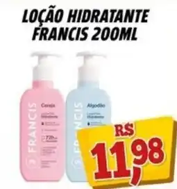Zattão Supermercado Loção hidratante francis oferta