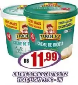 Violeta Supermercados Creme de ricota tirolez trad/light oferta