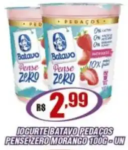 Violeta Supermercados Iogurte batavo pedaços pense zero morango oferta