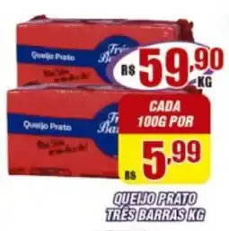 Violeta Supermercados queijo prato três barras kg oferta