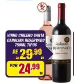Violeta Supermercados vinho chileno santa carolina reservado oferta