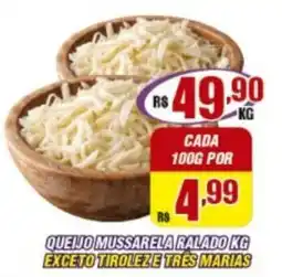 Violeta Supermercados queijo mussarela ralado kg oferta