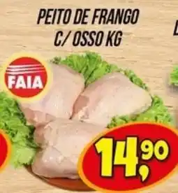 Zattão Supermercado Peito de frango c/ osso kg oferta
