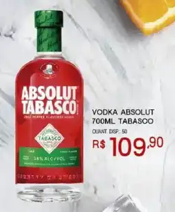 Bistek Supermercados vodka absolut tabasco oferta
