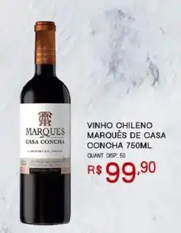 Bistek Supermercados vinho chileno marquês de casa concha oferta