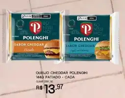 Bistek Supermercados Queijo Cheddar Polenghi - Fatiado oferta