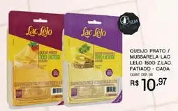 Bistek Supermercados Queijo prato / mussarela lac lelo z.lac. fatiado oferta