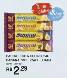 Bistek Supermercados Barra fruta supino banana s/gl z/ac. oferta