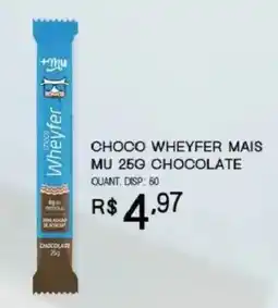 Bistek Supermercados Choco wheyfer mais mu 25g chocolate oferta
