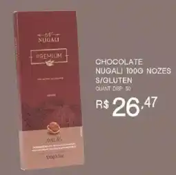 Bistek Supermercados Chocolate nugali 100g nozes s/gluten oferta
