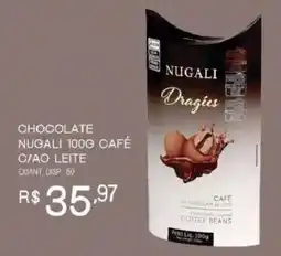 Bistek Supermercados Chocolate nugali 100g café c/ao leite oferta