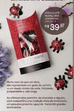 Bistek Supermercados Chocolate nugali 85g joaninhas oferta