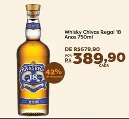 Mercadinhos São Luiz Whisky Chivas Regal 18 Anos oferta