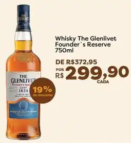 Mercadinhos São Luiz whisky the glenlivet founder's reserve oferta