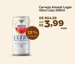 Mercadinhos São Luiz Cerveja Amstel Lager Ultra oferta