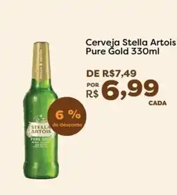 Mercadinhos São Luiz Cerveja Stella Artois Pure Gold oferta
