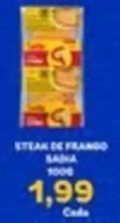 Carvalho Supermercado Steak de frango saída oferta