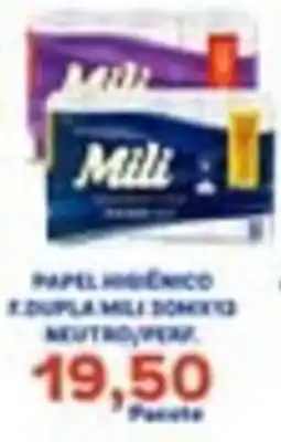 Carvalho Supermercado papel higiênico e dupla mili 300x12 neutro/peru oferta