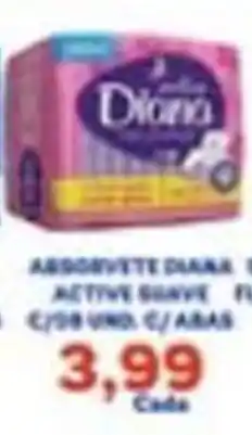 Carvalho Supermercado Absorvente diana active surge oferta