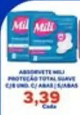 Carvalho Supermercado Absorvente mili proteção total suave oferta