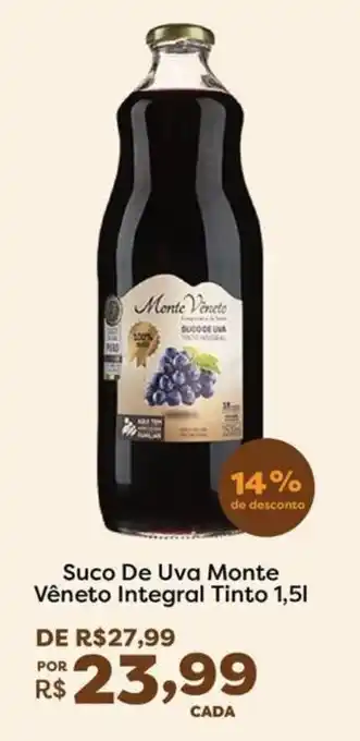Suco de uva monte vêneto integral tinto