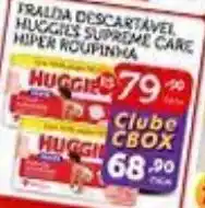 CenterBox fralda descartável huggies supreme care hiper roupinha oferta