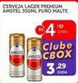 CenterBox Cerveja lager premium amstel 350ml puro malte oferta