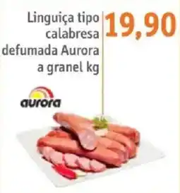 Sonda Linguiça tipo calabresa defumada aurora a granel kg oferta