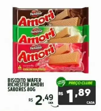 Biscoito wafer richester amori sabores