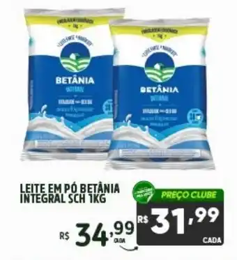 Leite em pó betânia integral sch