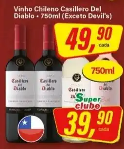 Rede Supermarket Vinho chileno casillero del diablo oferta