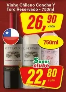 Rede Supermarket Vinho chileno concha y toro reservado oferta