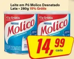 Rede Supermarket Leite em Pó Molico Desnatado oferta
