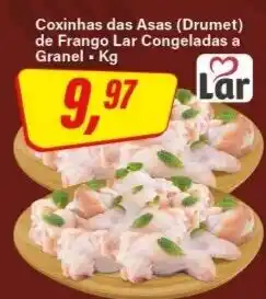 Rede Supermarket Coxinhas das Asas (Drumet) de Frango Lar Congeladas a Granel oferta