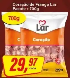 Rede Supermarket Coração de Frango Lar oferta
