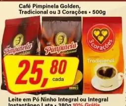 Rede Supermarket Café Pimpinela Golden, Tradicional ou 3 Corações oferta