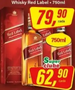 Rede Supermarket Whisky red label oferta