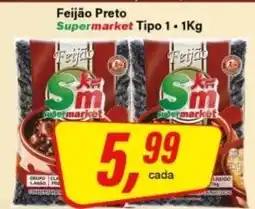 Rede Supermarket Feijão Preto Supermarket Tipo 1 oferta