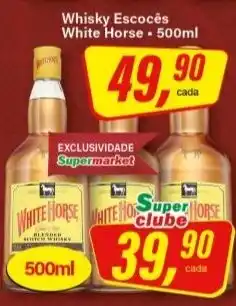 Rede Supermarket Whisky escocês white horse oferta