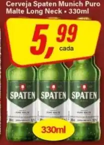 Rede Supermarket Cerveja Spaten Munich Puro Malte Long Neck oferta