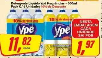 Rede Supermarket Detergente Líquido Ypé Fragrâncias oferta