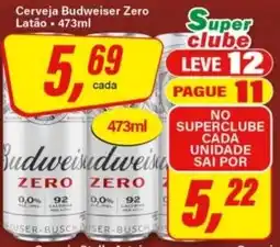 Rede Supermarket Cerveja budweiser zero oferta