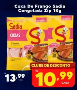 Nidobox Coxa de frango sadia congelada zip oferta
